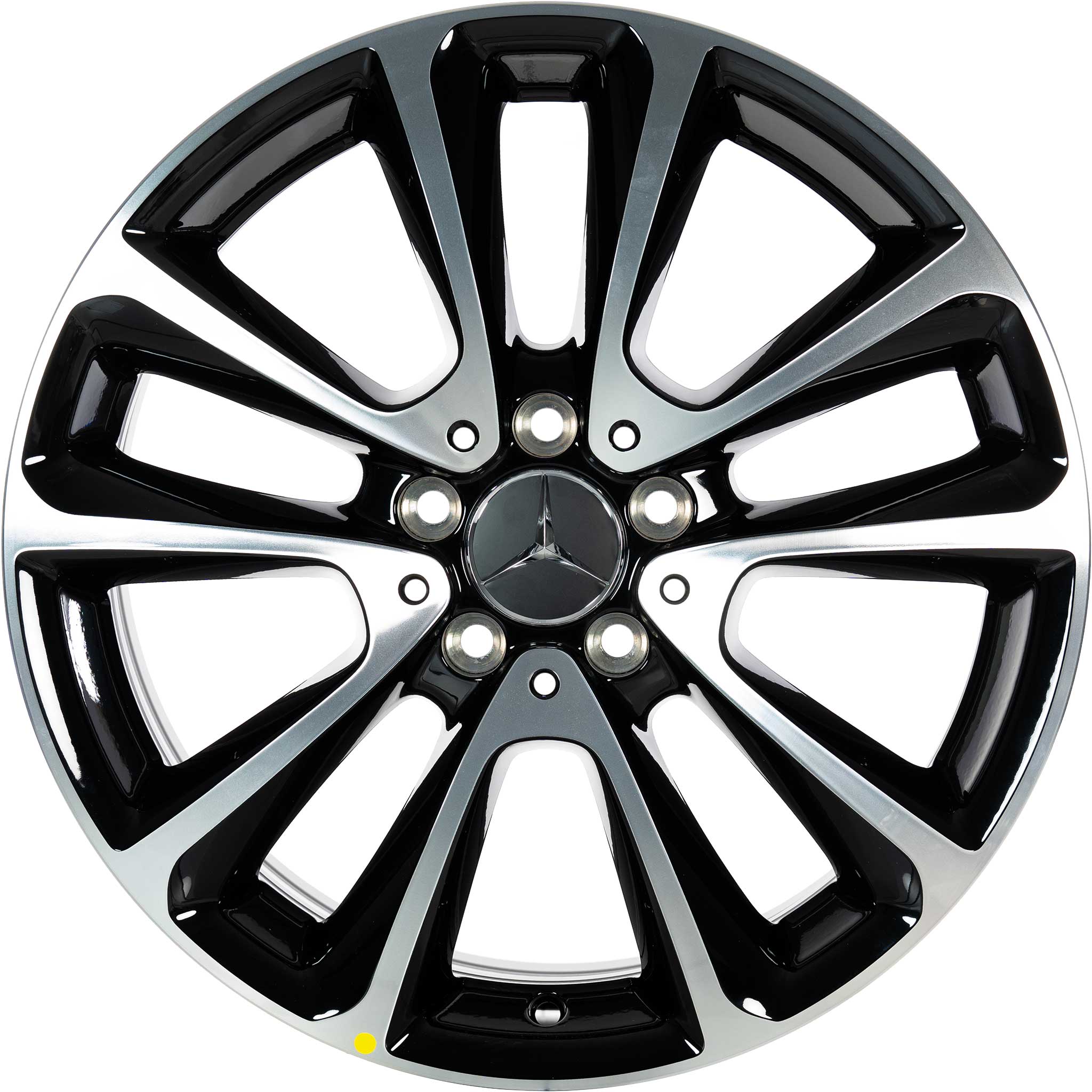 Mercedes 5 Twin Spoke [213-18] Gloss Black with High Sheen Alloy Wheel Product Image #1