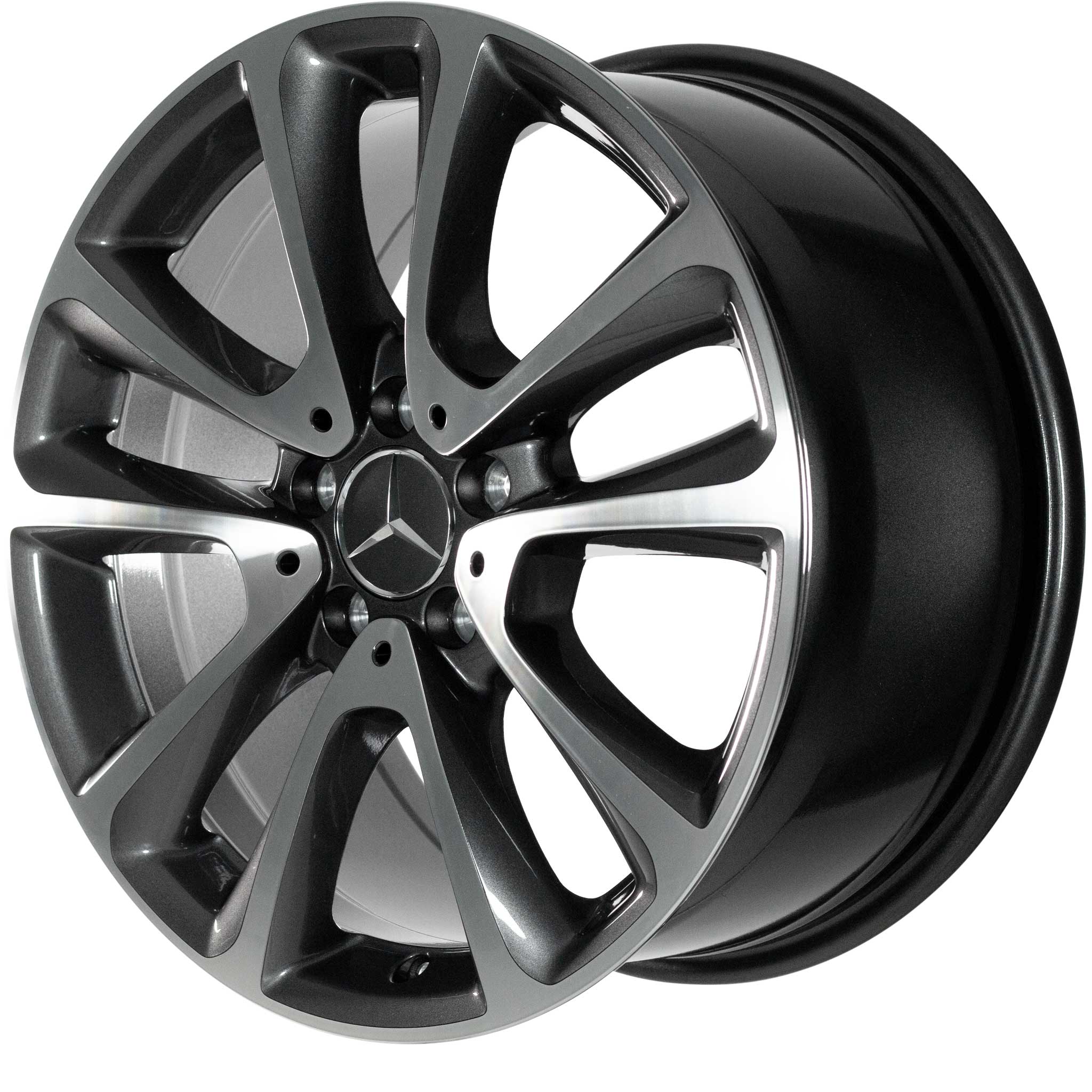 Mercedes 5 Twin Spoke [213-18] Tremolite Metallic with High Sheen Alloy Wheel Product Image #2