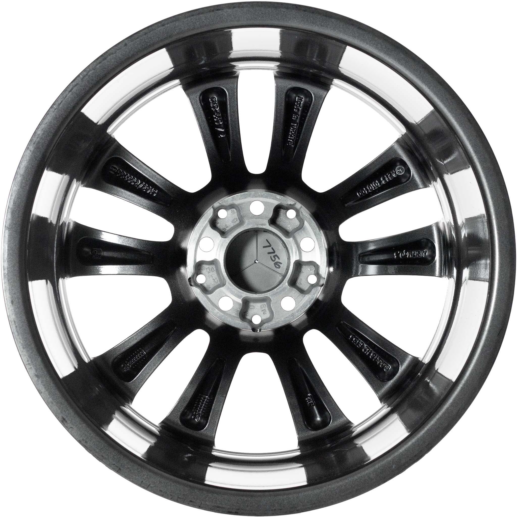 Mercedes 5 Twin Spoke [213-18] Tremolite Metallic with High Sheen Alloy Wheel Product Image #3