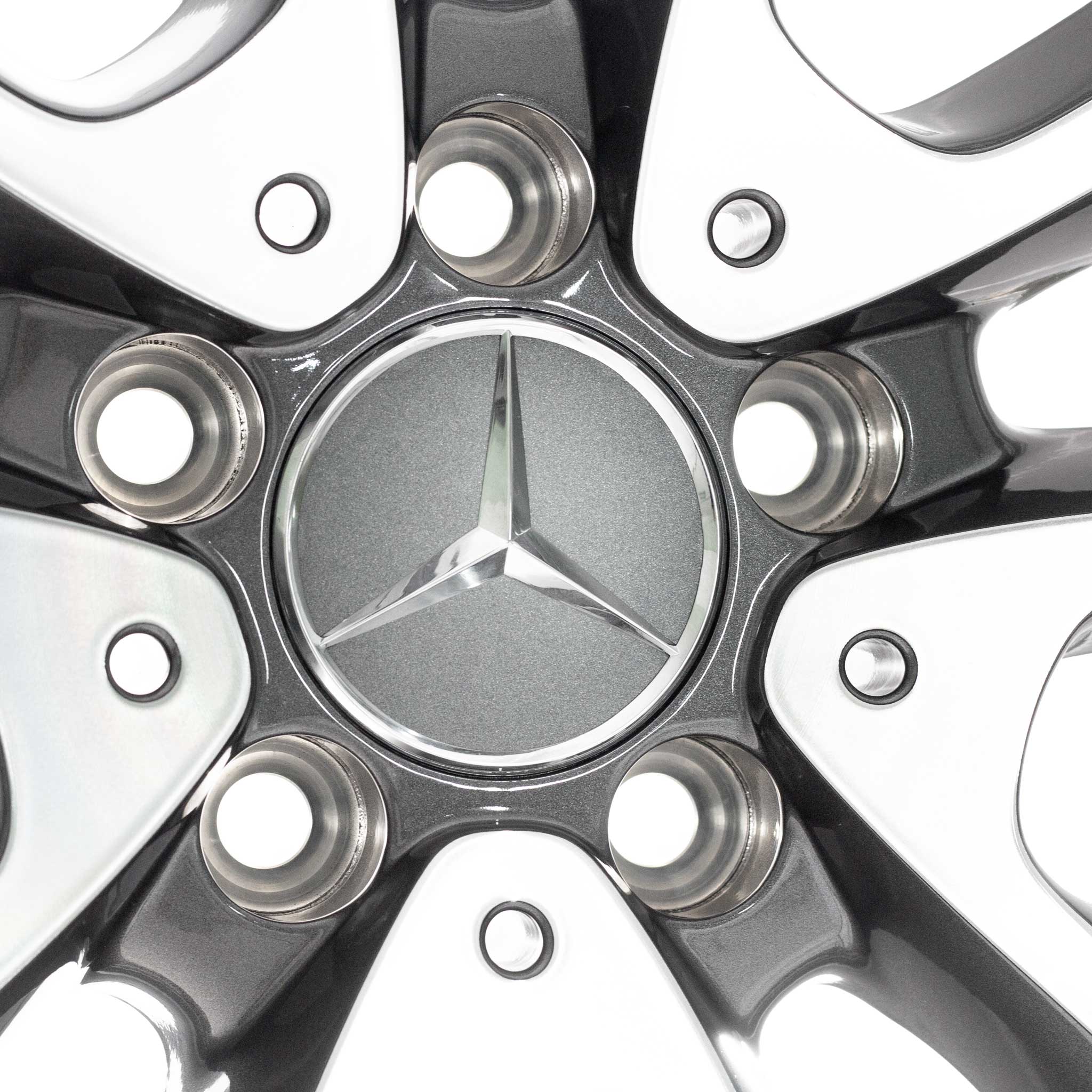 Mercedes 5 Twin Spoke [213-18] Tremolite Metallic with High Sheen Alloy Wheel Product Image #4