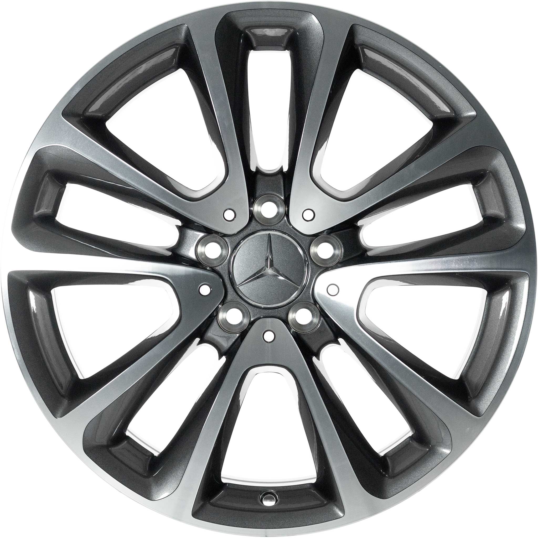 Mercedes 5 Twin Spoke [213-18] Tremolite Metallic with High Sheen Alloy Wheel Product Image #1