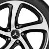 Mercedes 5 Spoke [213-18] Gloss Black with High Sheen Wheel Img 2