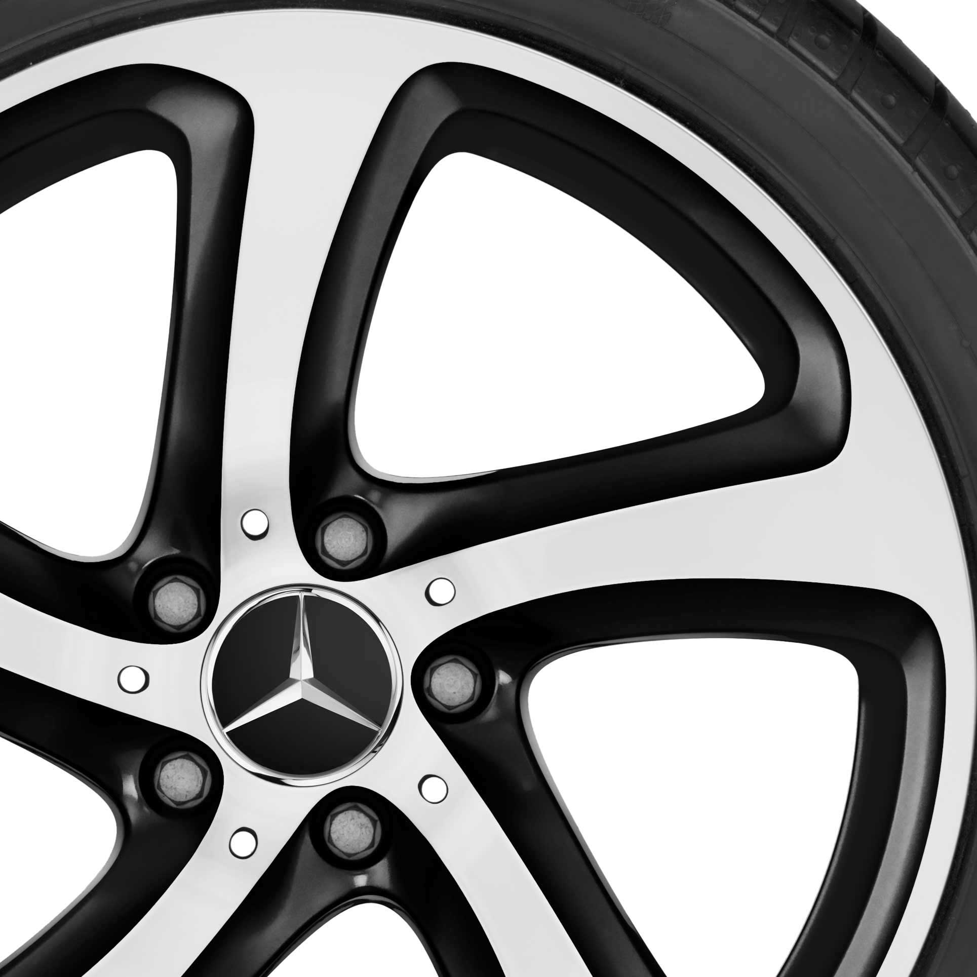 Mercedes 5 Spoke [213-18] Gloss Black with High Sheen Alloy Wheel Product Image #2