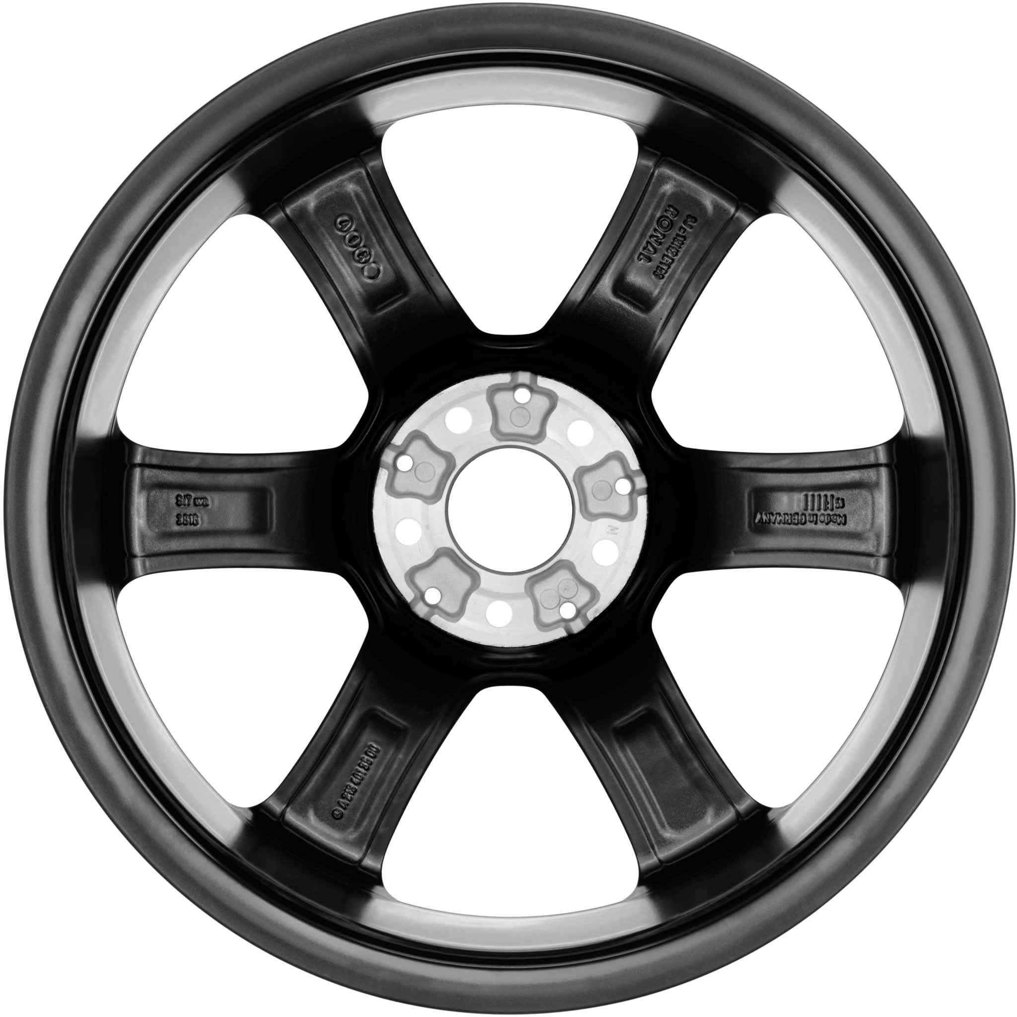 Mercedes 6 Spoke [213-19] Gloss Black with High Sheen Alloy Wheel Product Image #3