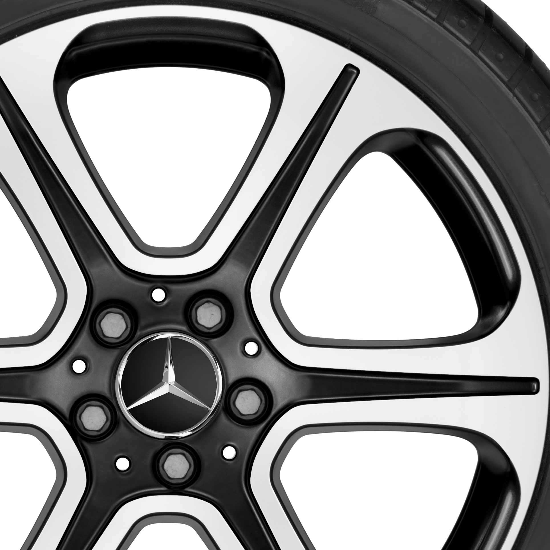 Mercedes 6 Spoke [213-19] Gloss Black with High Sheen Alloy Wheel Product Image #2