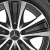 Mercedes 5 Spoke [213-17] Gloss Black with High Sheen Wheel Img 2