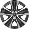 Mercedes 5 Spoke [213-17] Gloss Black with High Sheen Wheel Img 1