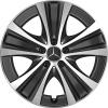 Mercedes 5 Spoke [213-18] Gloss Back with High Sheen Wheel Img 1