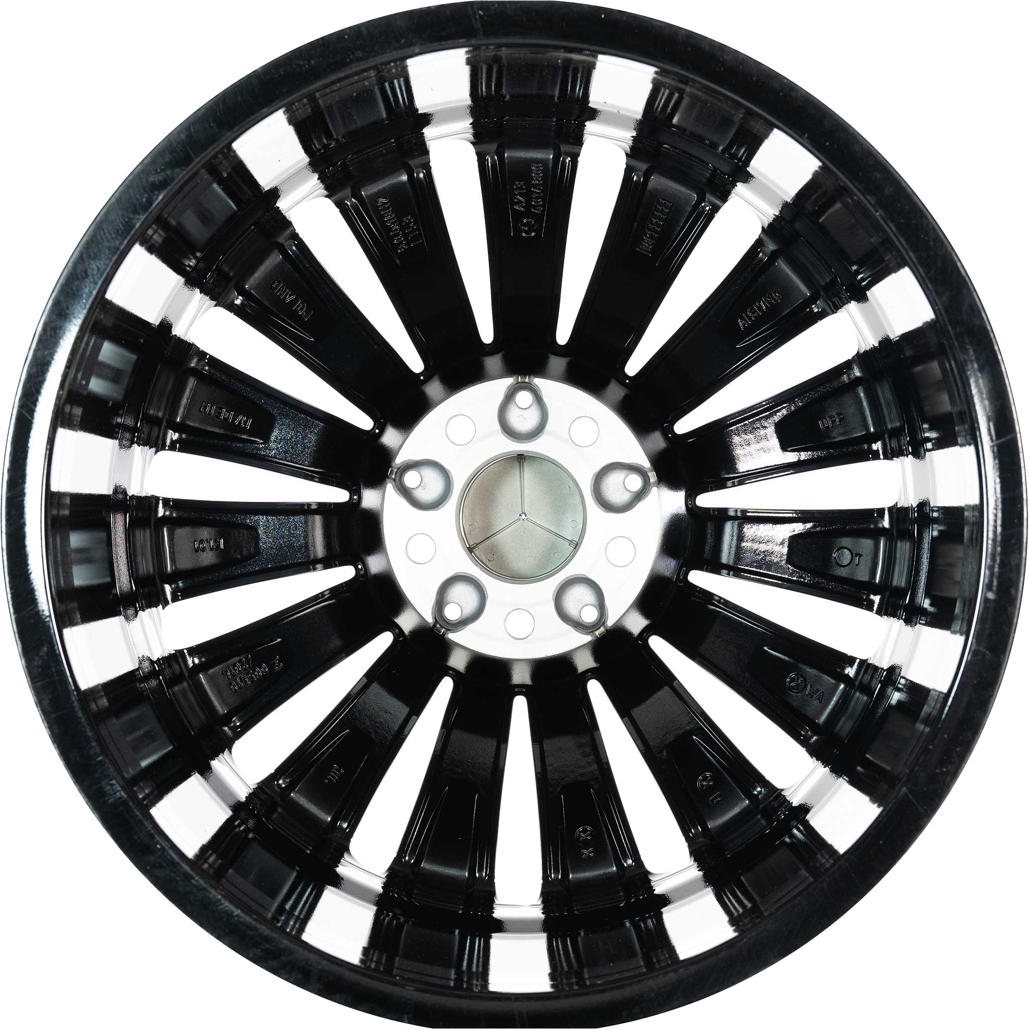Mercedes Multispoke [213-18] Gloss Black with High Sheen Alloy Wheel Product Image #3