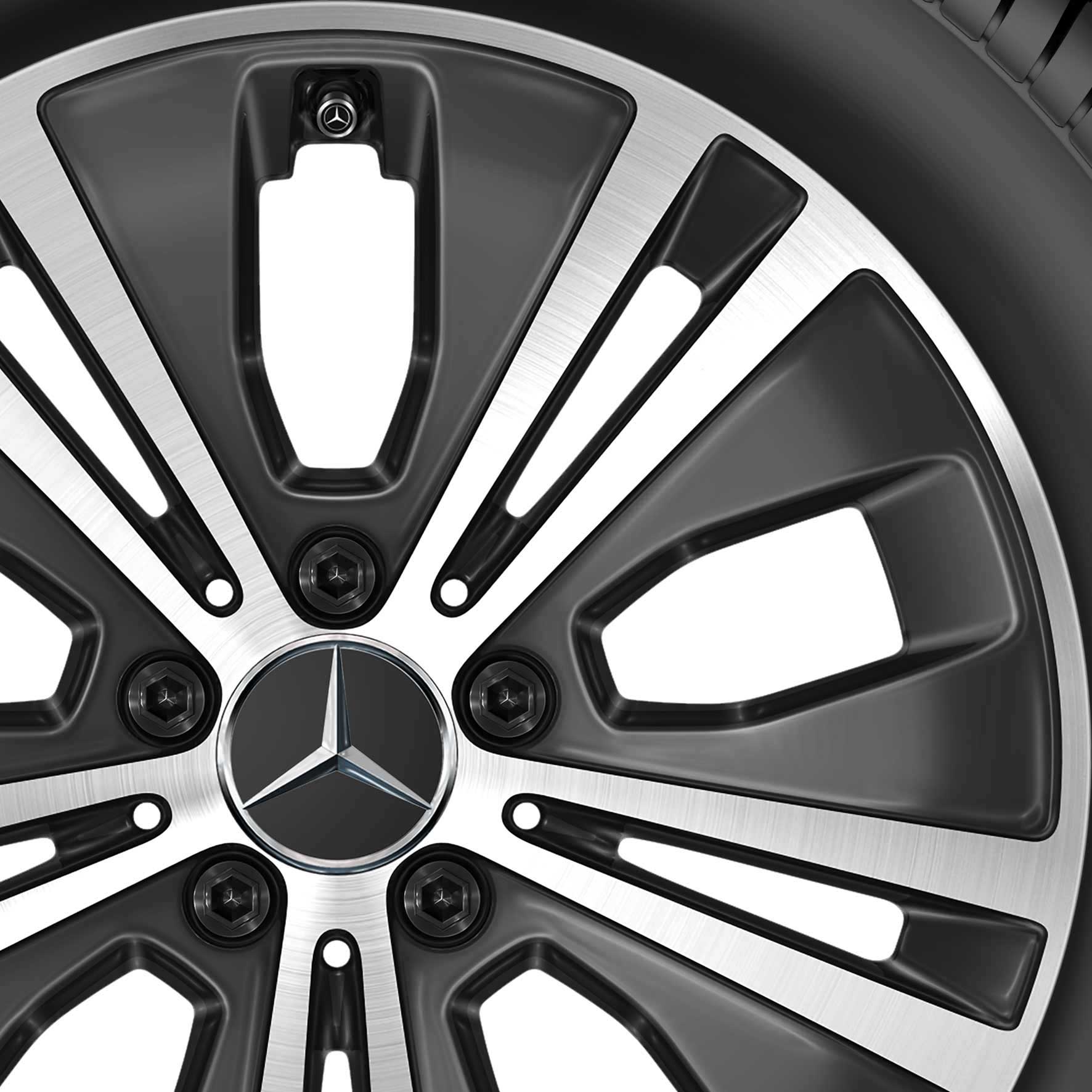 Mercedes 5 Twin Spoke [213-17] Gloss Black with High Sheen Alloy Wheel Product Image #2