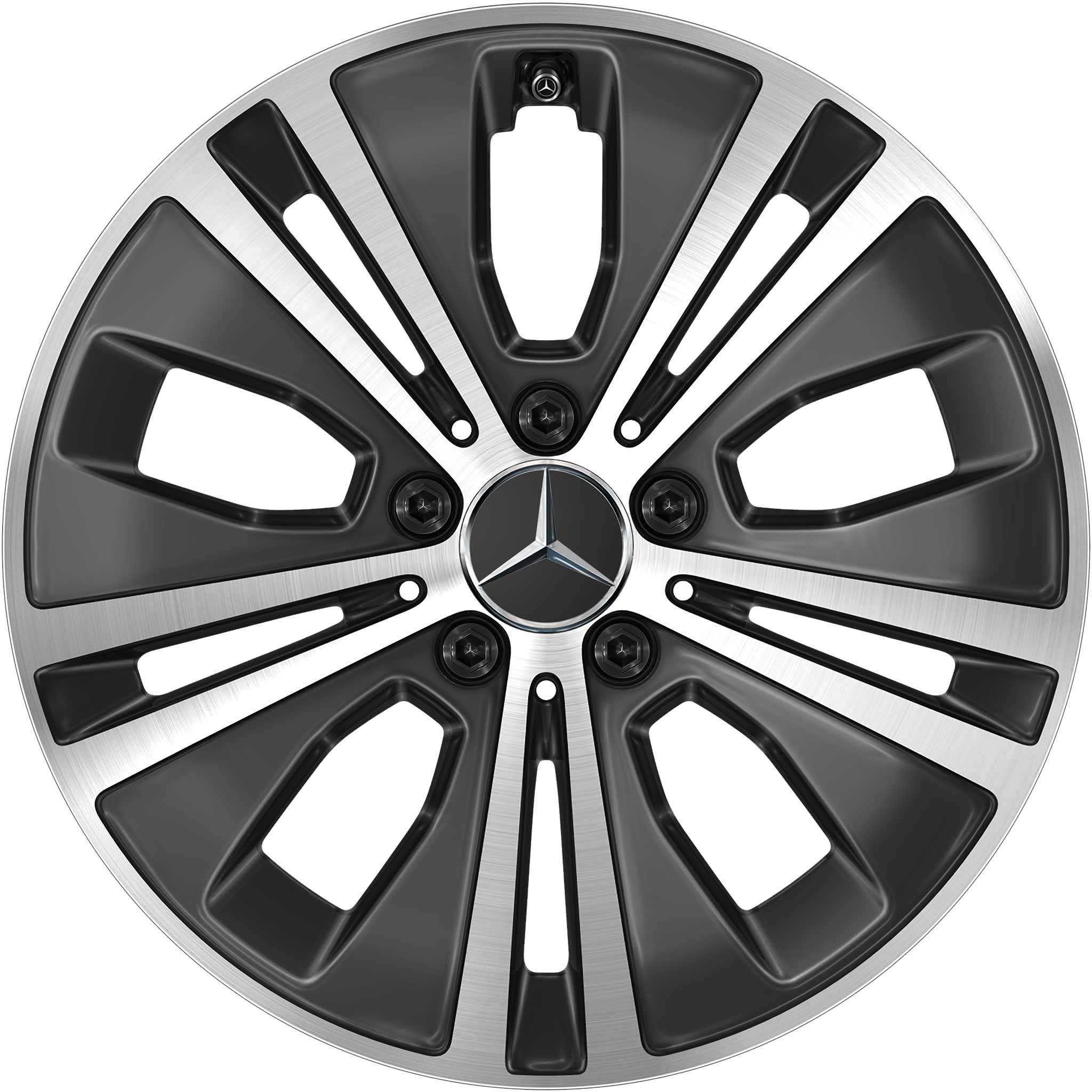 Mercedes 5 Twin Spoke [213-17] Gloss Black with High Sheen Alloy Wheel Product Image #1