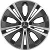 Mercedes 5 Double Spoke [213-18] Gloss Back with High Sheen Wheel Img 1
