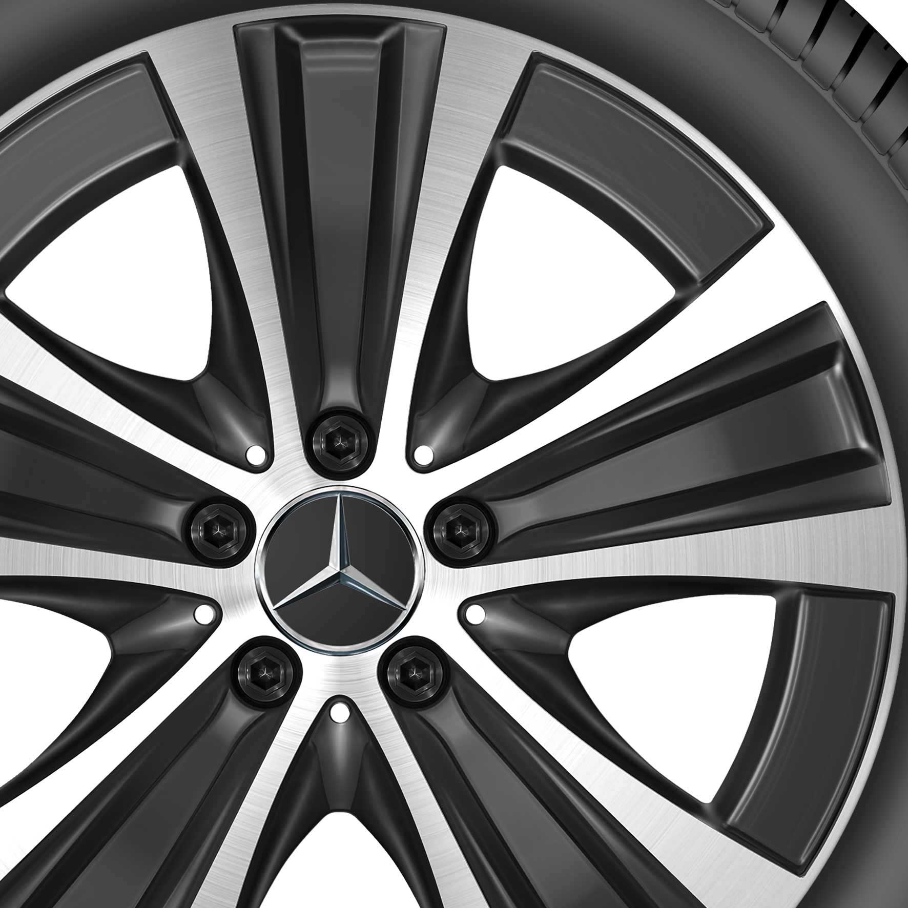 Mercedes 5 Spoke [213-18] Gloss Back with High Sheen Alloy Wheel Product Image #2