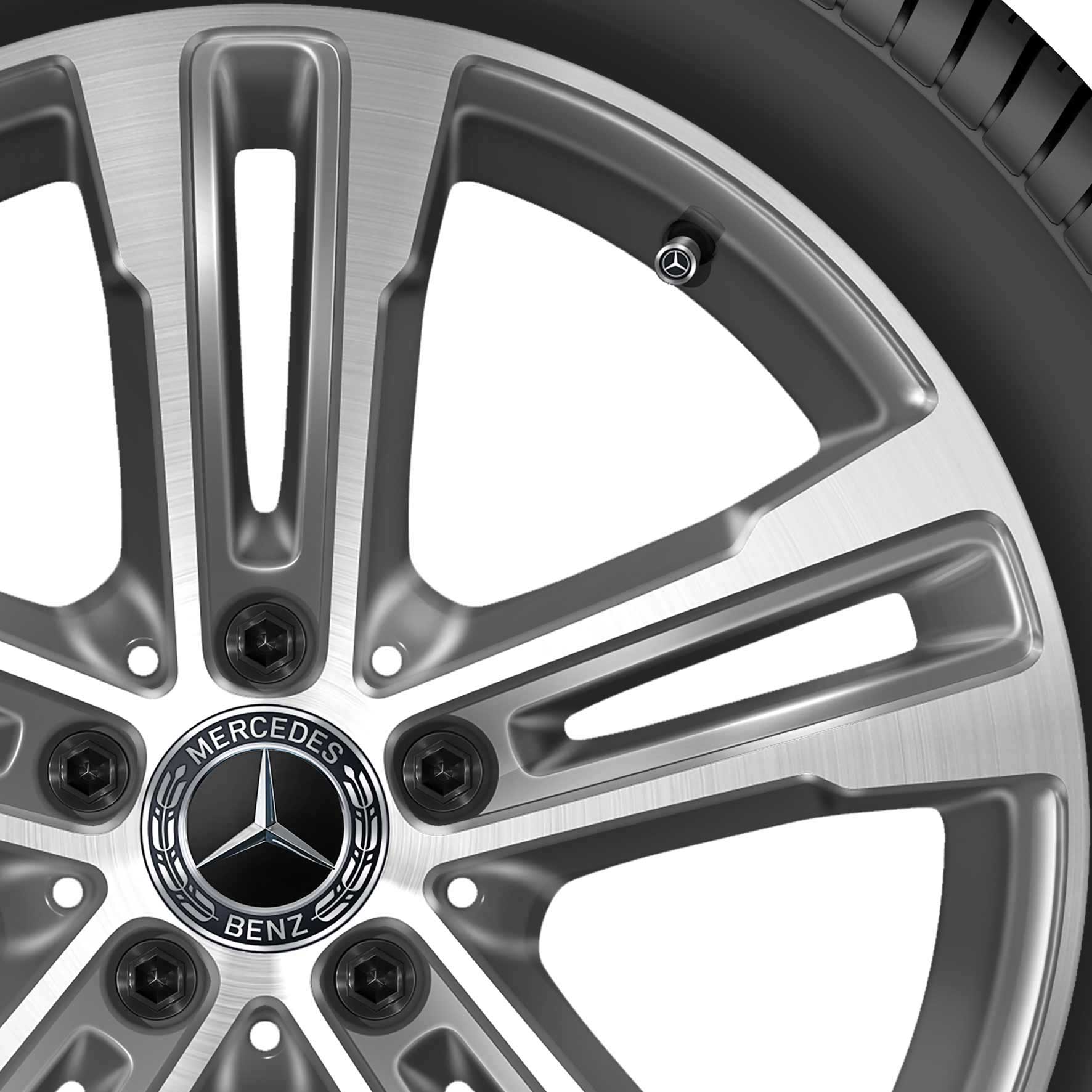 Mercedes 5 Double Spoke [213-18] Tremolite Metallic with High Sheen Alloy Wheel Product Image #2
