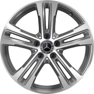 18" Mercedes 5 Double Spoke [213-18] Tremolite Metallic with High Sheen alloy wheel