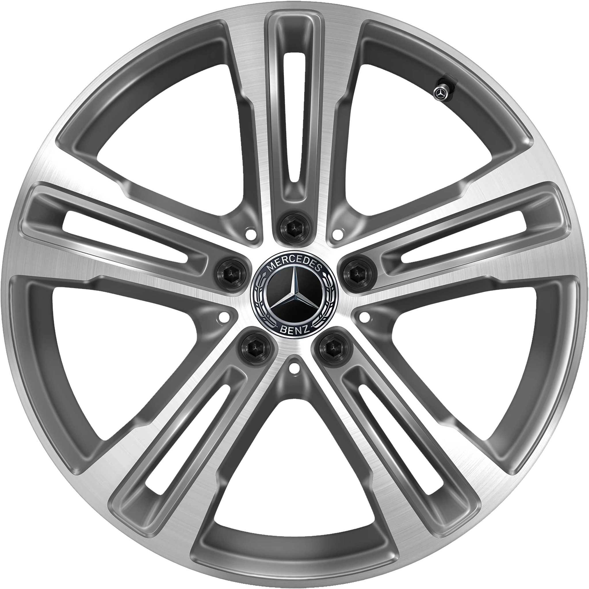 Mercedes 5 Double Spoke [213-18] Tremolite Metallic with High Sheen Alloy Wheel Product Image #1
