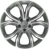 Mercedes 5 Double Spoke [213-18] Himalaya Grey with High Sheen Wheel Img 1