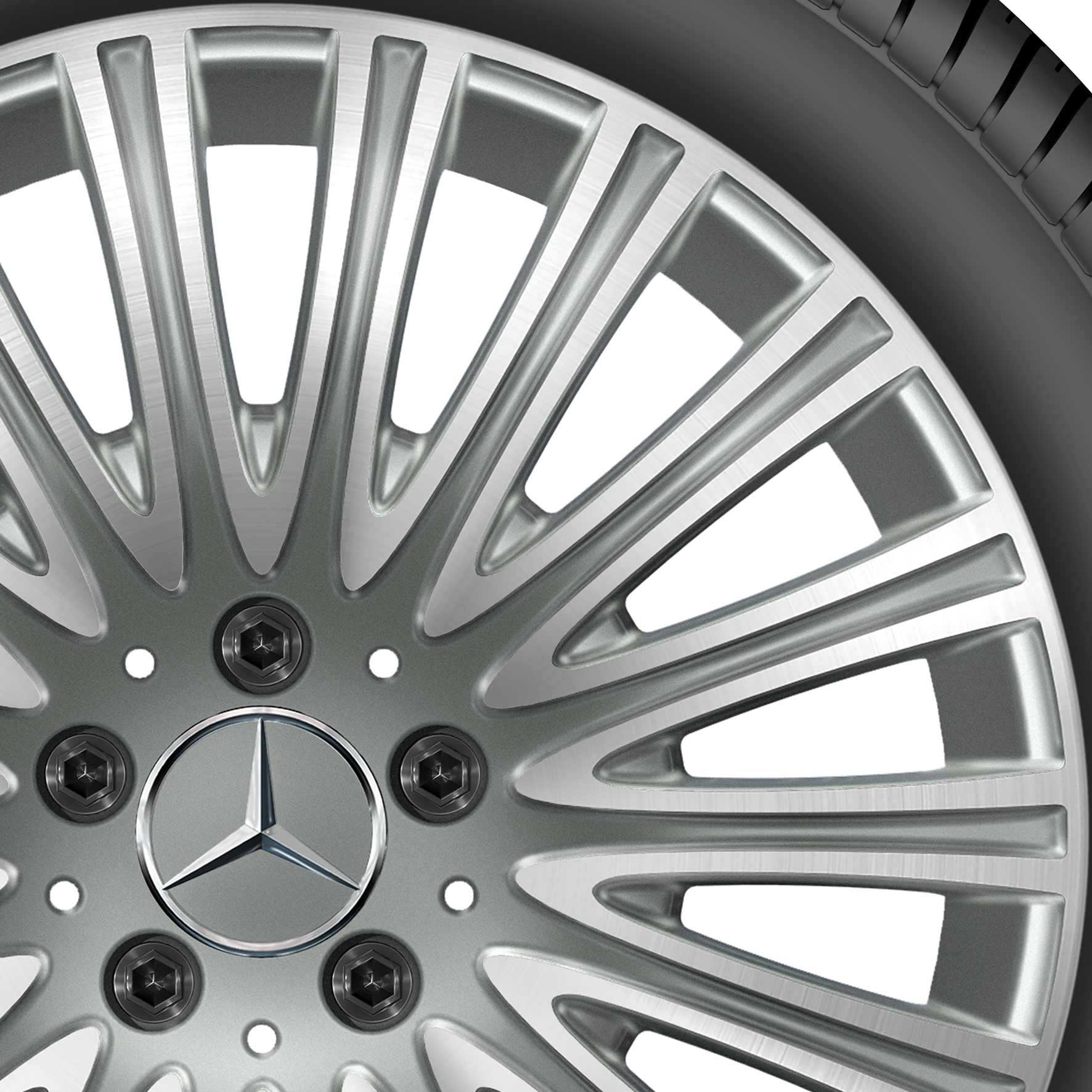 Mercedes Multispoke [213-18] Himalaya Grey with High Sheen Alloy Wheel Product Image #2