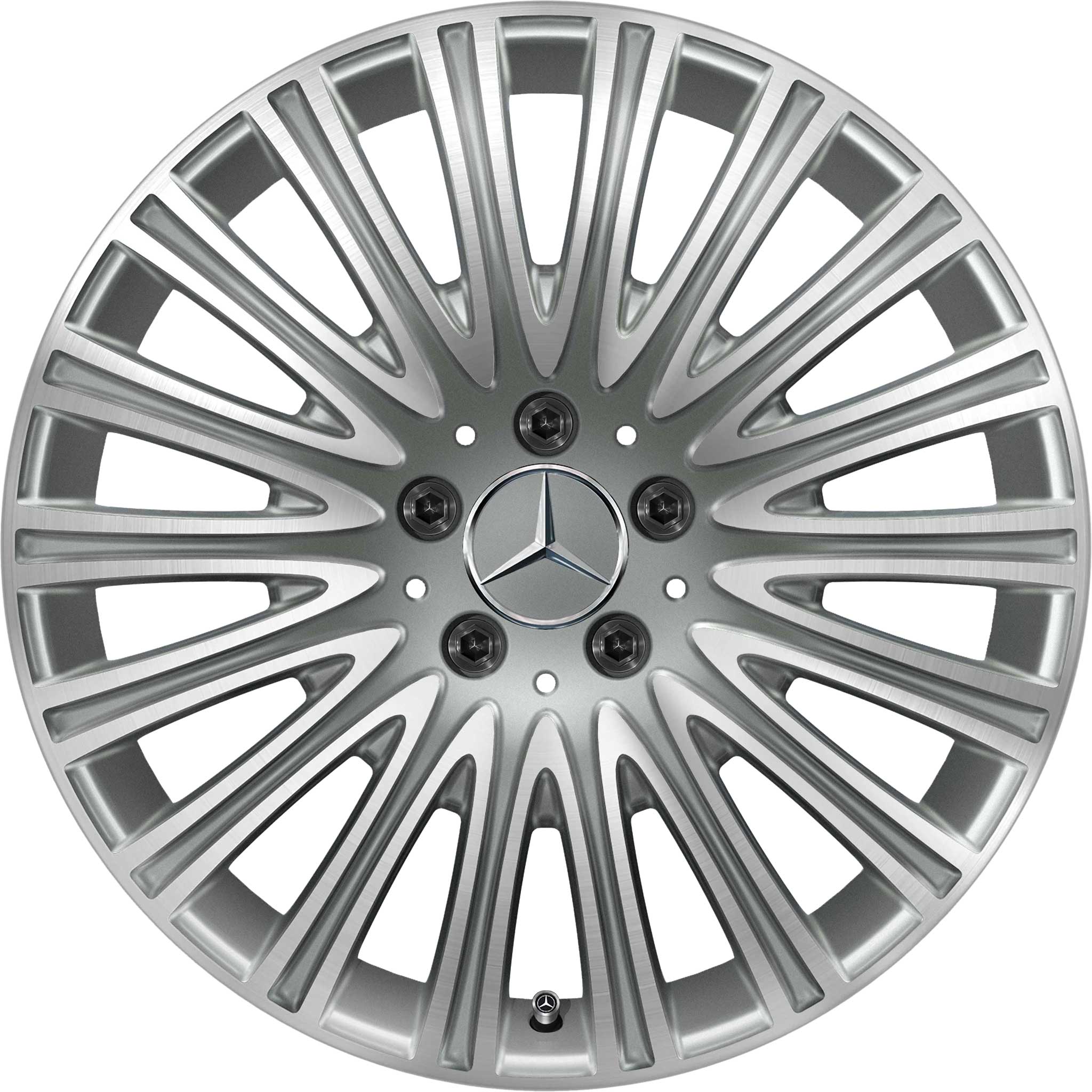 Mercedes Multispoke [213-18] Himalaya Grey with High Sheen Alloy Wheel Product Image #1