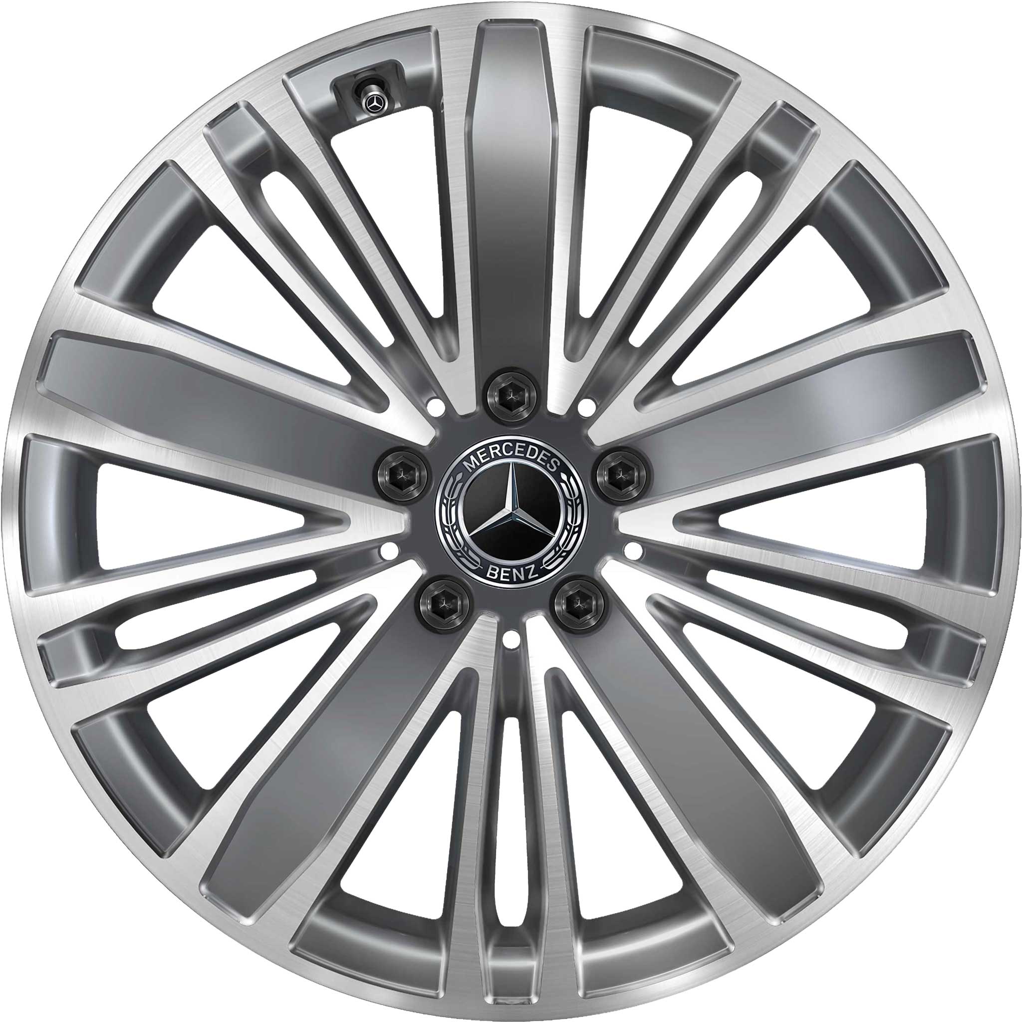 Mercedes 10 Double Spoke [213-18] Tremolite Metallic with High Sheen Alloy Wheel Product Image #1