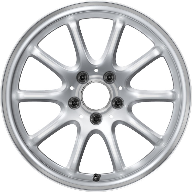 Mercedes 10 Spoke [214-17] Vanadium Silver Alloy Wheel Product Image #1