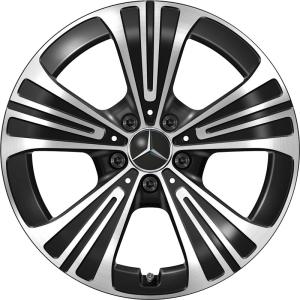 18" Mercedes 5 Spoke [214-18] Gloss Back with High Sheen alloy wheel