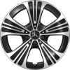 Mercedes 5 Spoke [214-18] Gloss Back with High Sheen Wheel Img 1