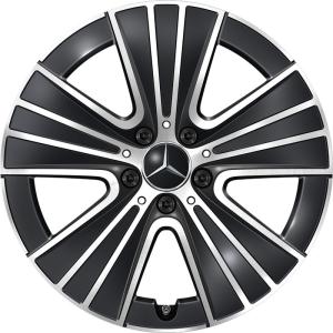 18" Mercedes 5 Triple Spoke [214-18] Gloss Back with High Sheen alloy wheel
