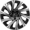 Mercedes Multispoke [214-19] Gloss Back with High Sheen Wheel Img 1