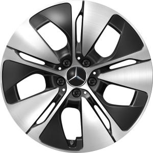 19" Mercedes 5 Spoke [214-19] Gloss Back with High Sheen alloy wheel