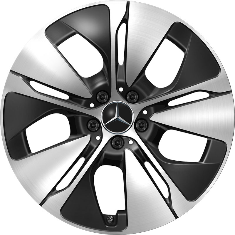 Mercedes 5 Spoke [214-19] Gloss Back with High Sheen Alloy Wheel Product Image #1