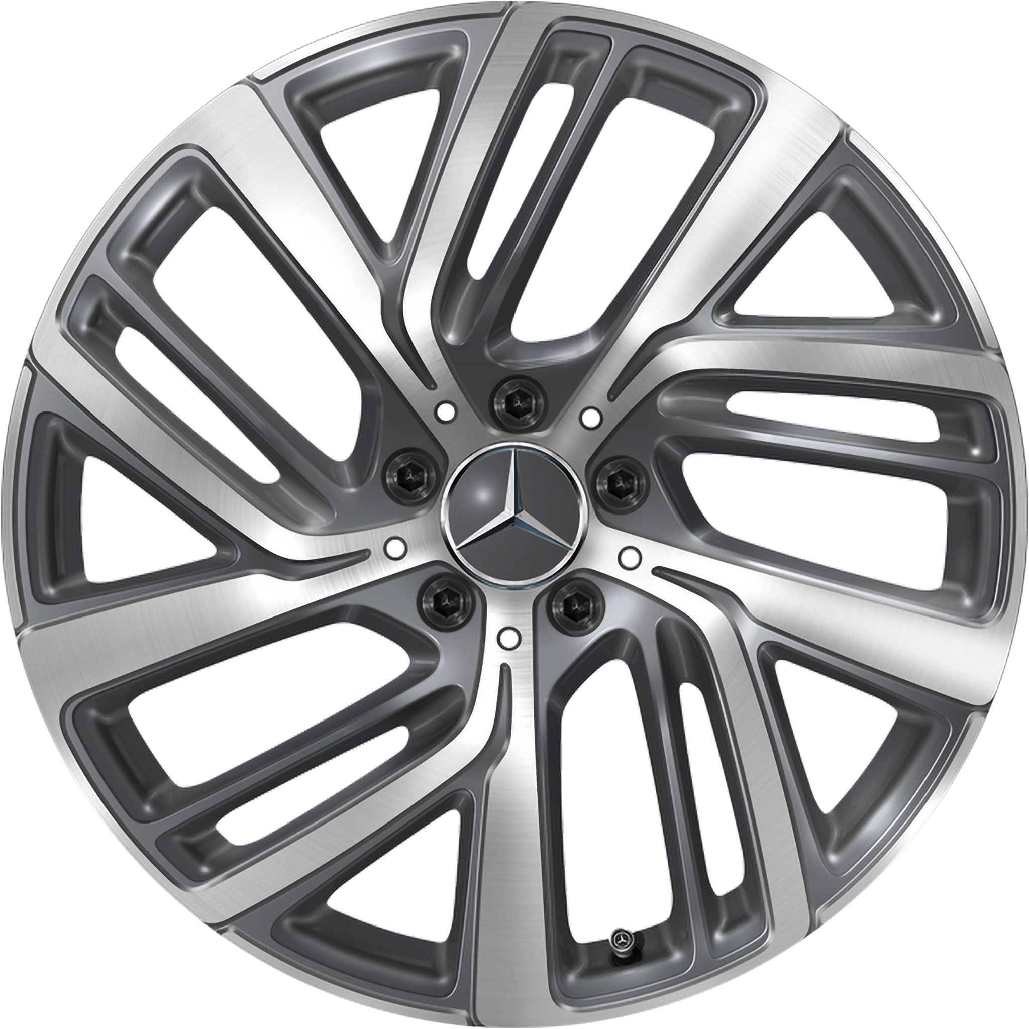 Mercedes 5 Y Spoke [214-19] Tremolite Metallic with High Sheen Alloy Wheel Product Image #1
