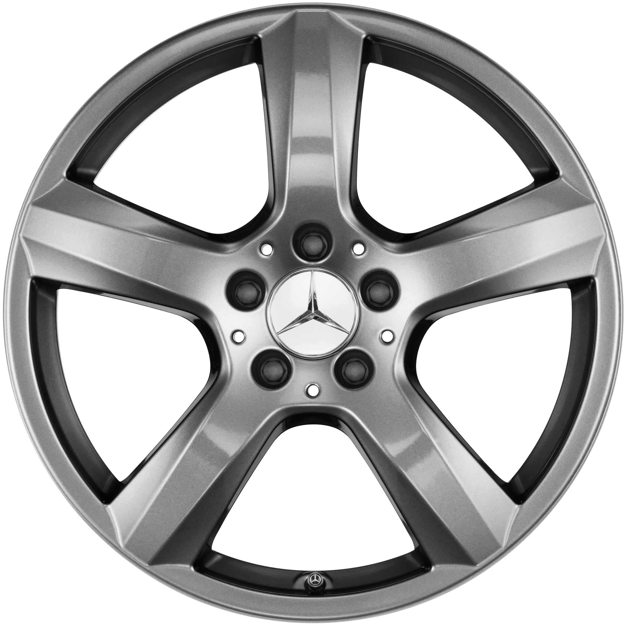 Mercedes 5 Spoke [218-18] Himalaya Grey Alloy Wheel Product Image #1