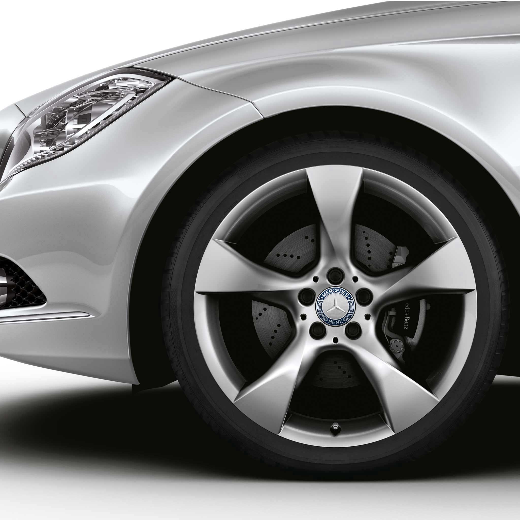 Mercedes 5 Spoke [218-19] Titanium Silver Alloy Wheel Product Image #3