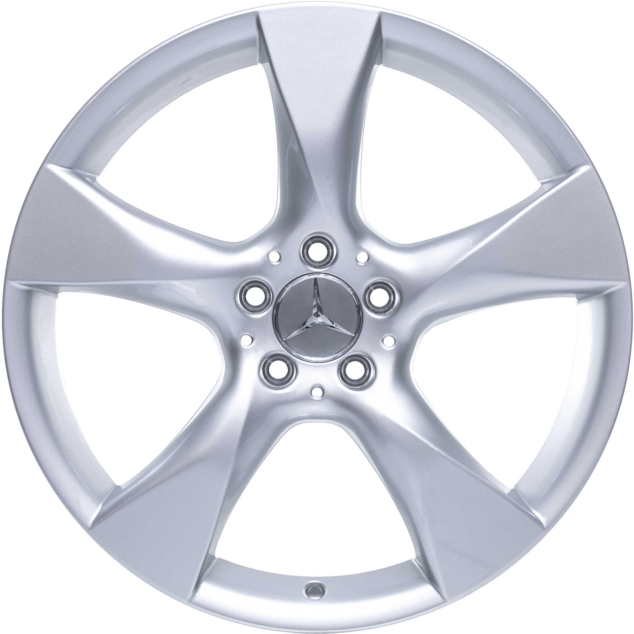 Mercedes 5 Spoke [218-19] Titanium Silver Alloy Wheel Product Image #1