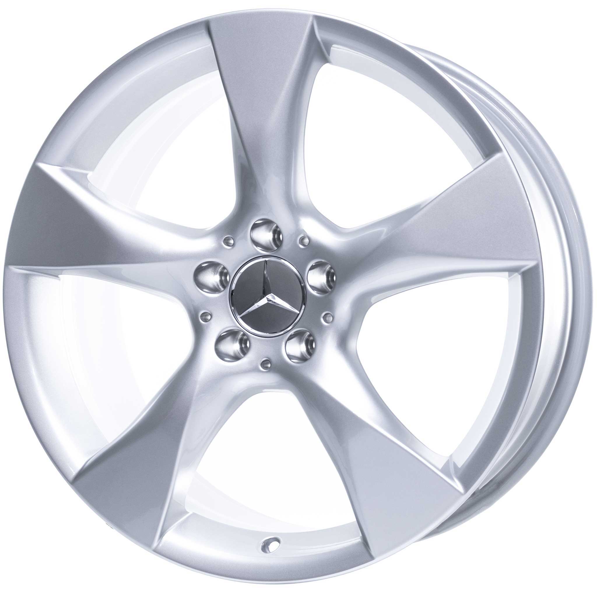 Mercedes 5 Spoke [218-19] Titanium Silver Alloy Wheel Product Image #4