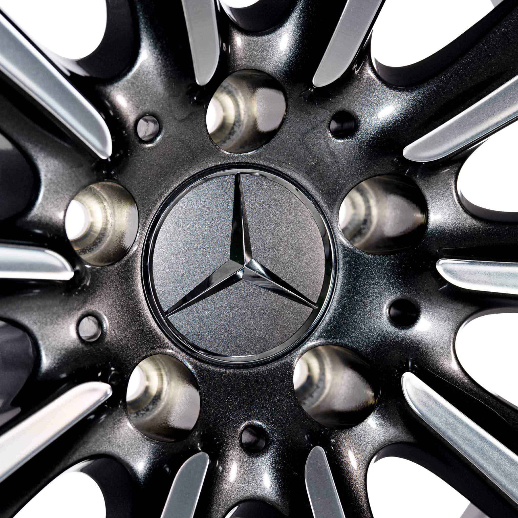 Mercedes 10 Spoke [218-18] Himalaya Grey with High Sheen Alloy Wheel Product Image #4
