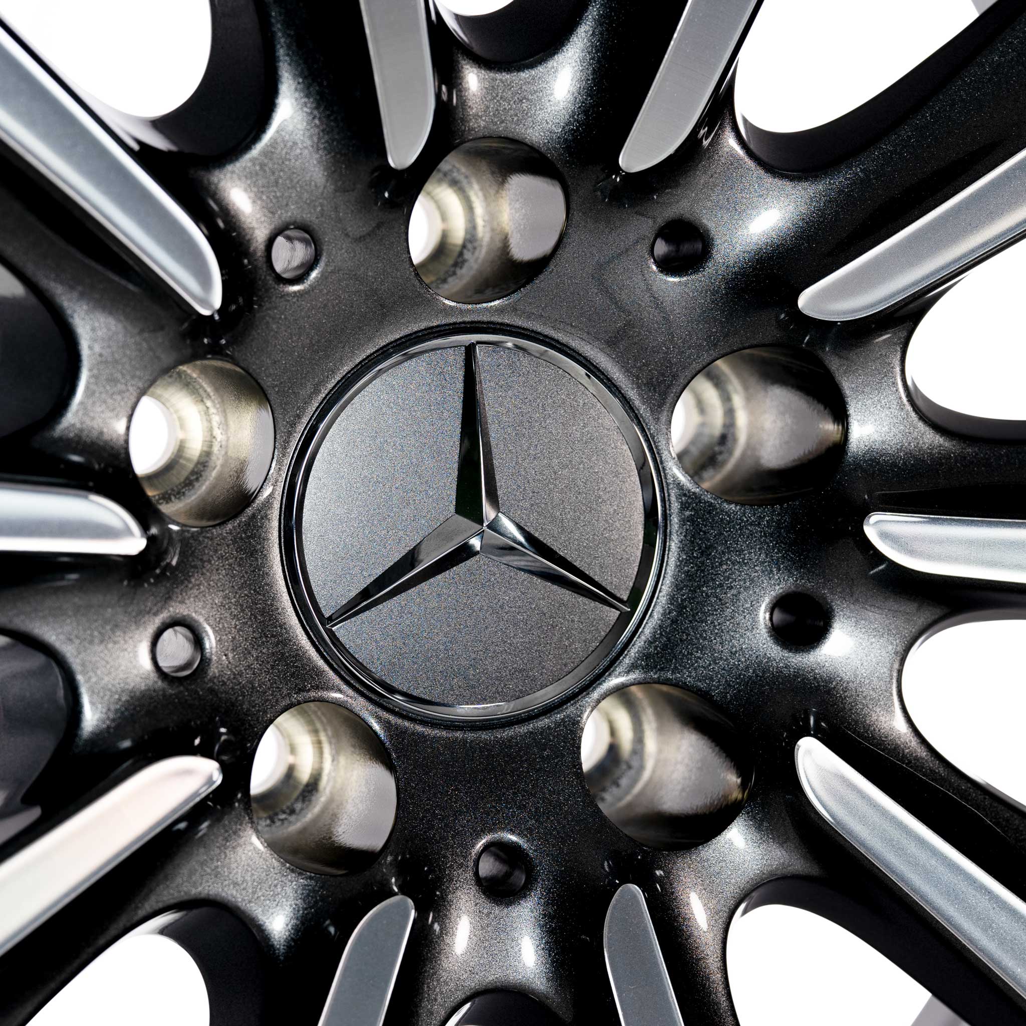 Mercedes 10 Spoke [218-18] Himalaya Grey with High Sheen Alloy Wheel Product Image #4