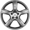 Mercedes 5 Spoke [218-18] Himalaya Grey Wheel Img 1