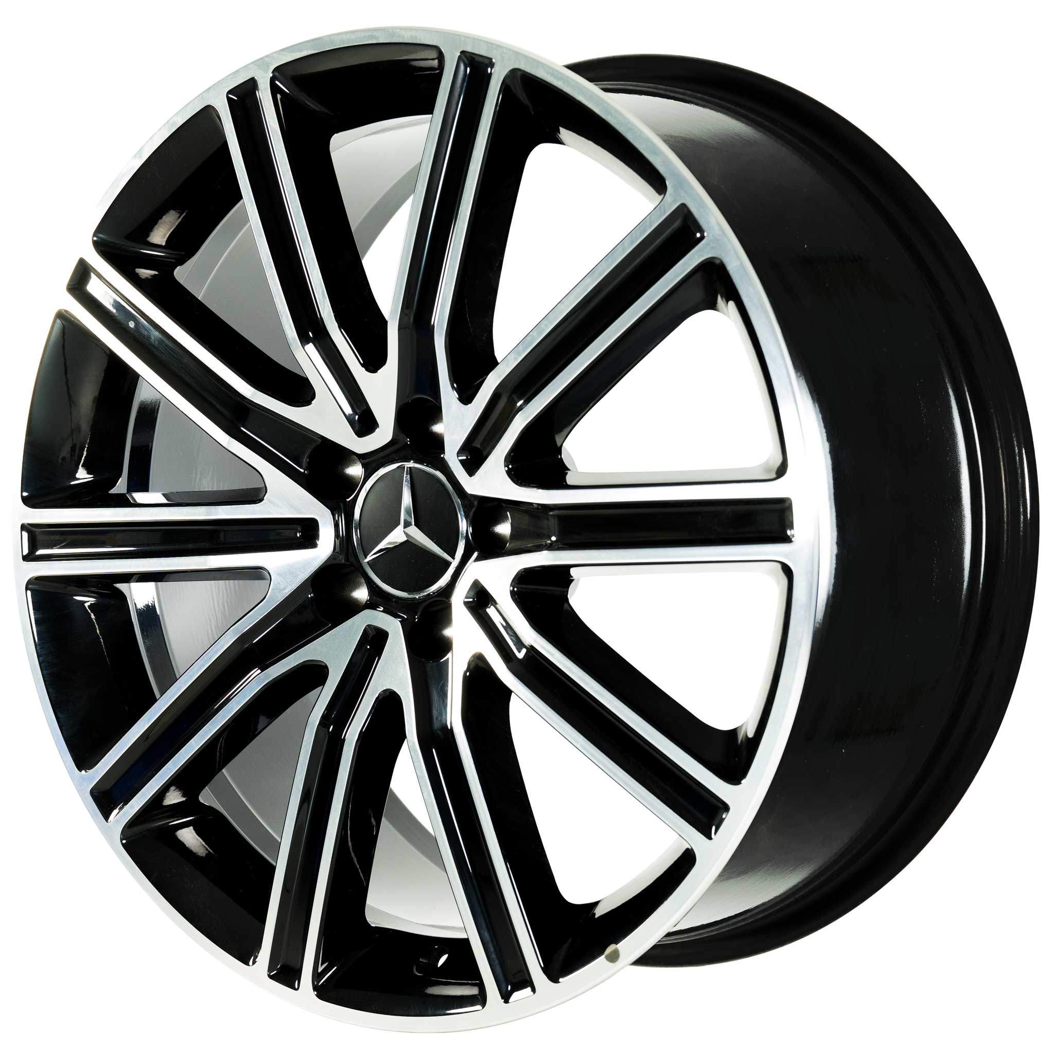 Mercedes 10 Twin Spoke [218-19] Gloss Black with High Sheen Alloy Wheel Product Image #2
