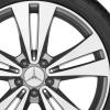 Mercedes 5 Twin Spoke [218-19] Himalaya Grey with High Sheen Wheel Img 2