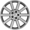 Mercedes 10 Twin Spoke [218-19] Titanium Silver with High Sheen Wheel Img 1