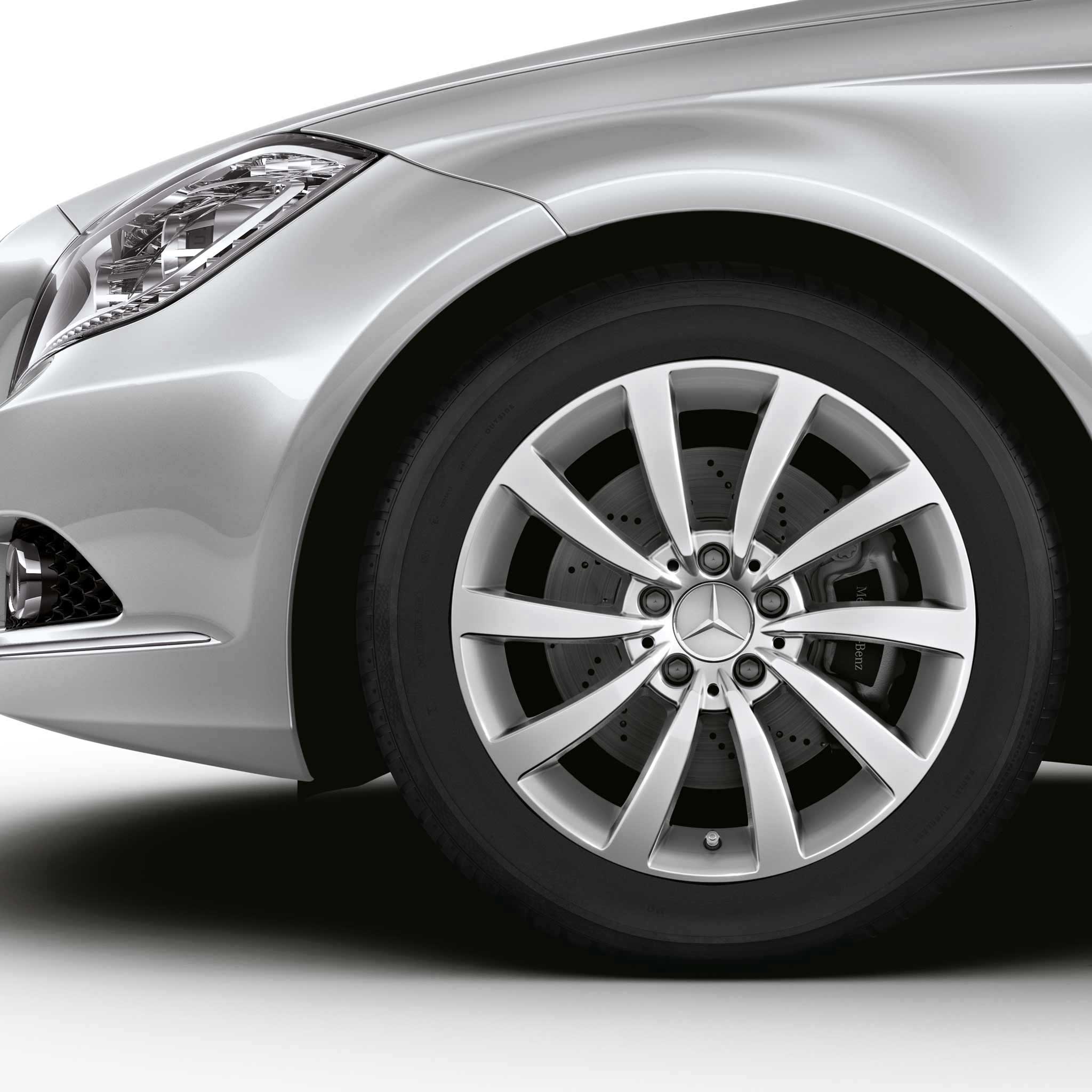 Mercedes 10 Spoke [218-17] Titanium Silver Alloy Wheel Product Image #3