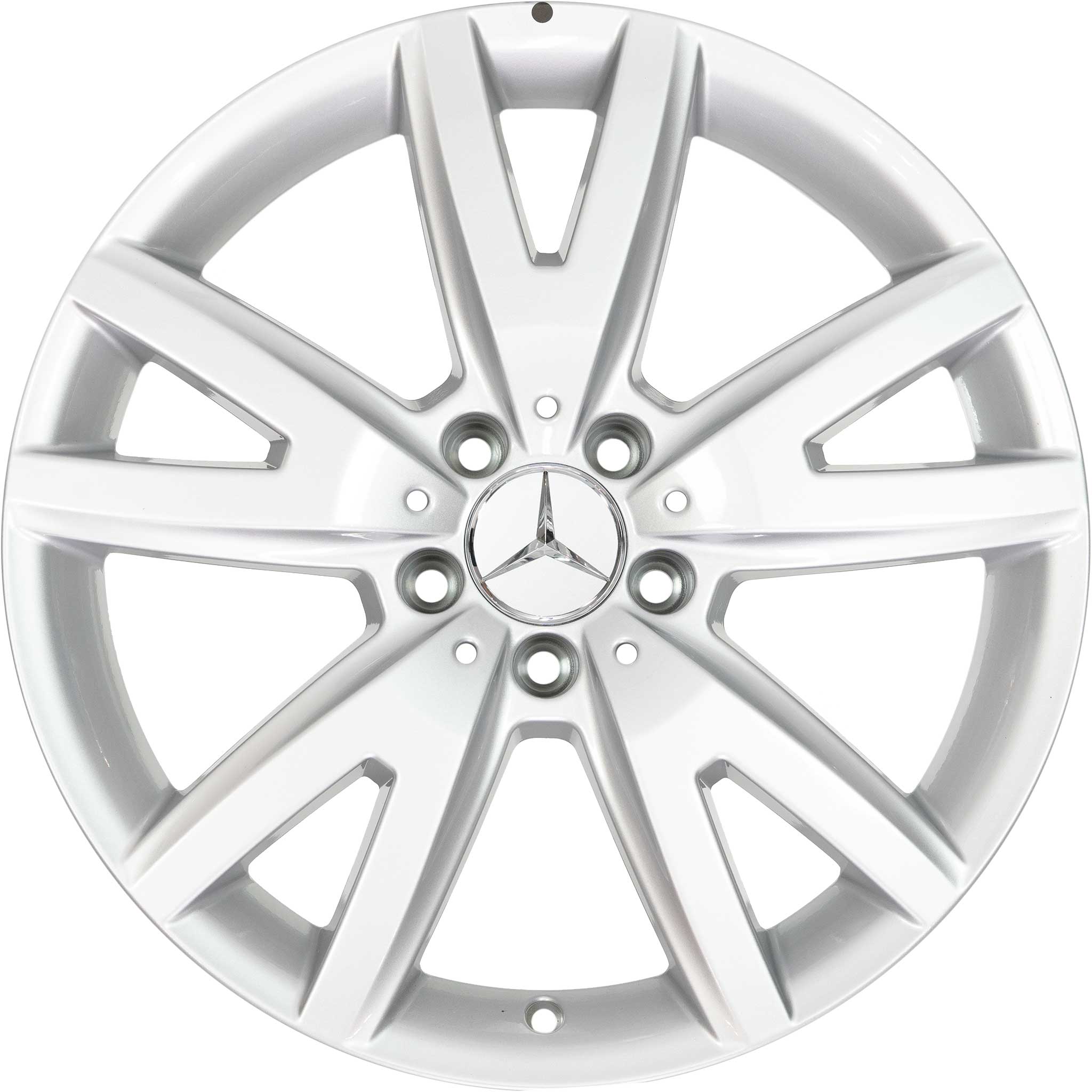 Mercedes 5 Twin Spoke [218-18] Titanium Silver Alloy Wheel Product Image #1