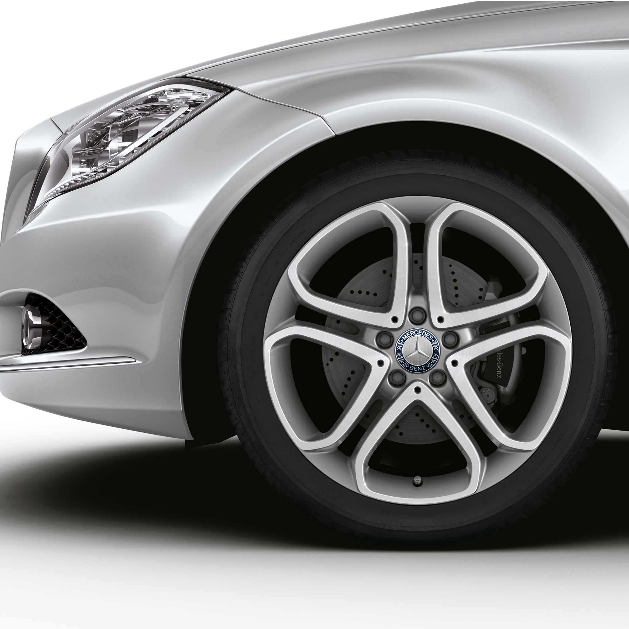Mercedes 5 Twin Spoke [218-18] Himalaya Grey with High Sheen Alloy Wheel Product Image #4