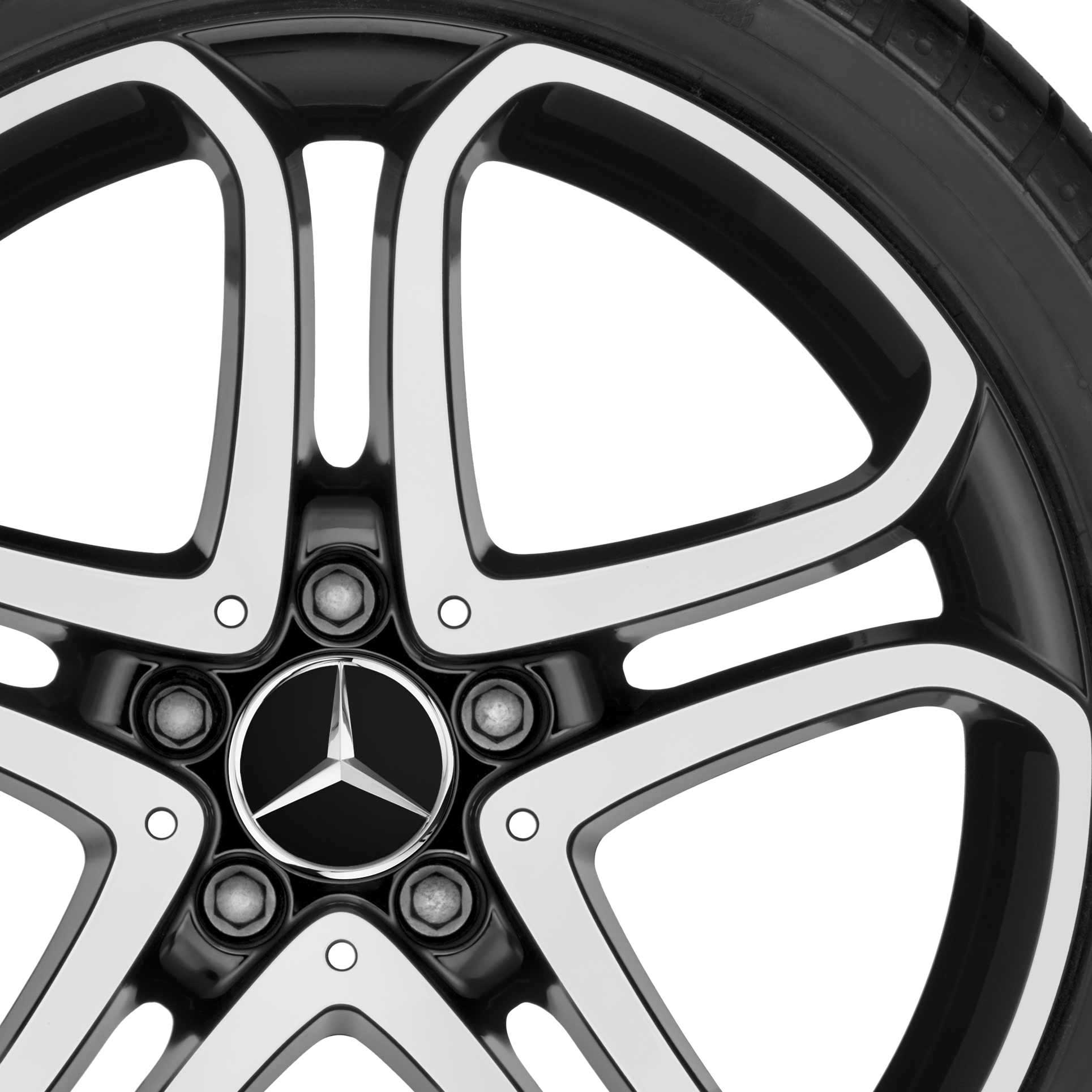 Mercedes 5 Twin Spoke [218-18] Gloss Black with High Sheen Alloy Wheel Product Image #2
