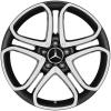 Mercedes 5 Twin Spoke [218-18] Gloss Black with High Sheen Wheel Img 1