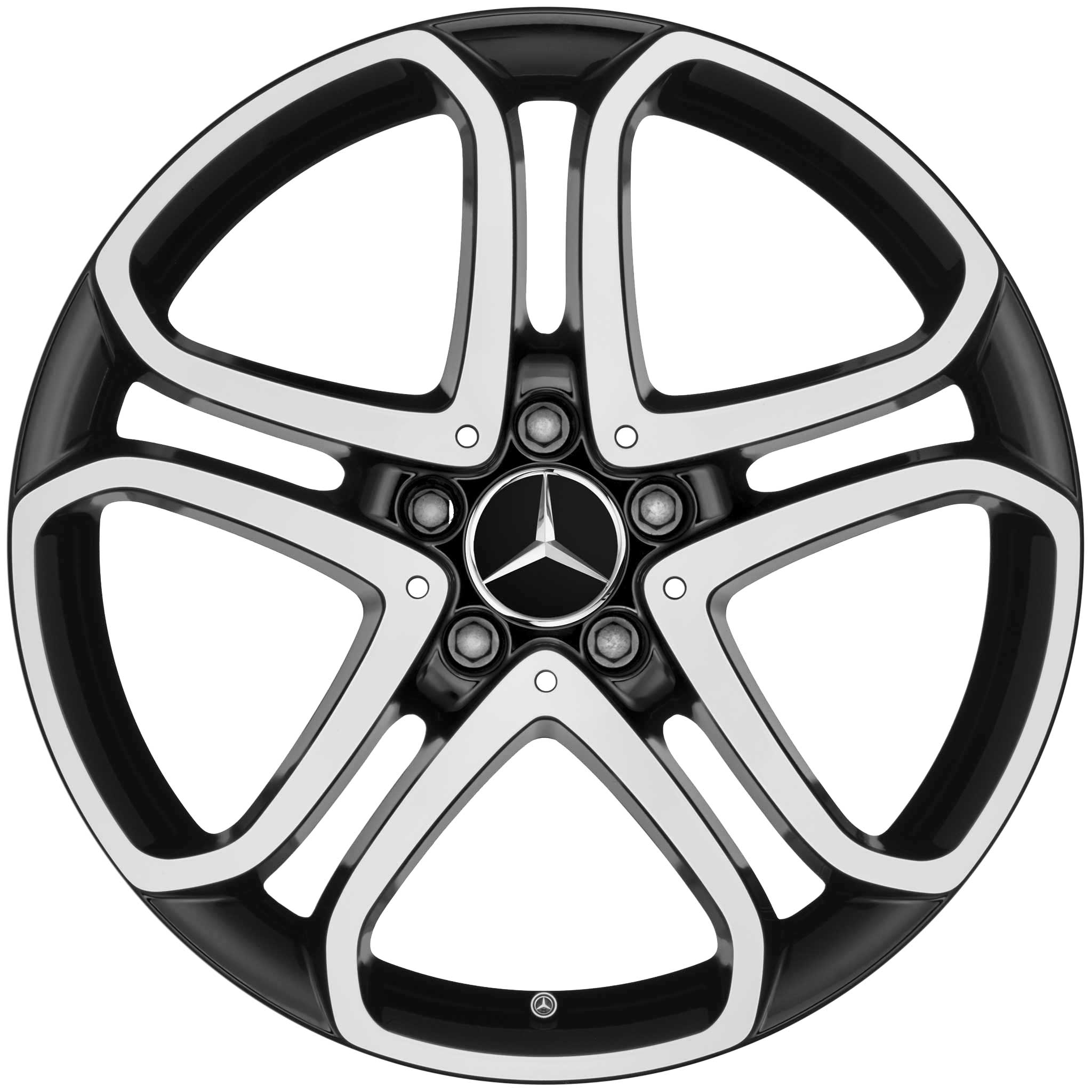Mercedes 5 Twin Spoke [218-18] Gloss Black with High Sheen Alloy Wheel Product Image #1