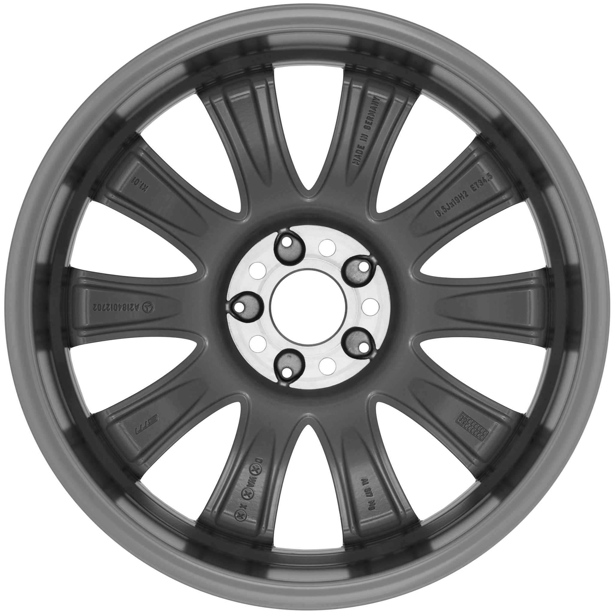 Mercedes 10 Spoke [218-19] Himalaya Grey Alloy Wheel Product Image #3