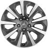 Mercedes 9 Spoke [222-17] Tremolite Metallic with High Sheen Wheel Img 1
